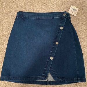 Free People Denim Mini Skirt